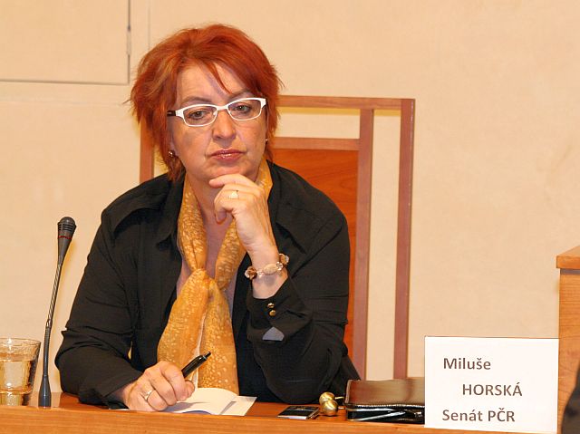 Místopředsedkyně Senátu Miluše Horská (foto Jiří Majer)
