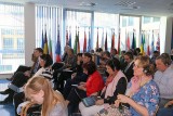 Účastníci konference nazvané Neziskový sektor v EU a v ČR (způsoby financování), konané v prostorech Evropského domu v centru Prahy (foto Jiří Majer)