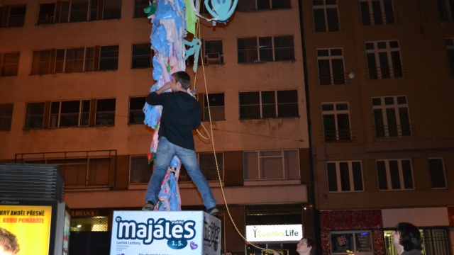 Komerční Majáles pokořen! Studenti mají vlastní oslavu... (foto Solidarita)