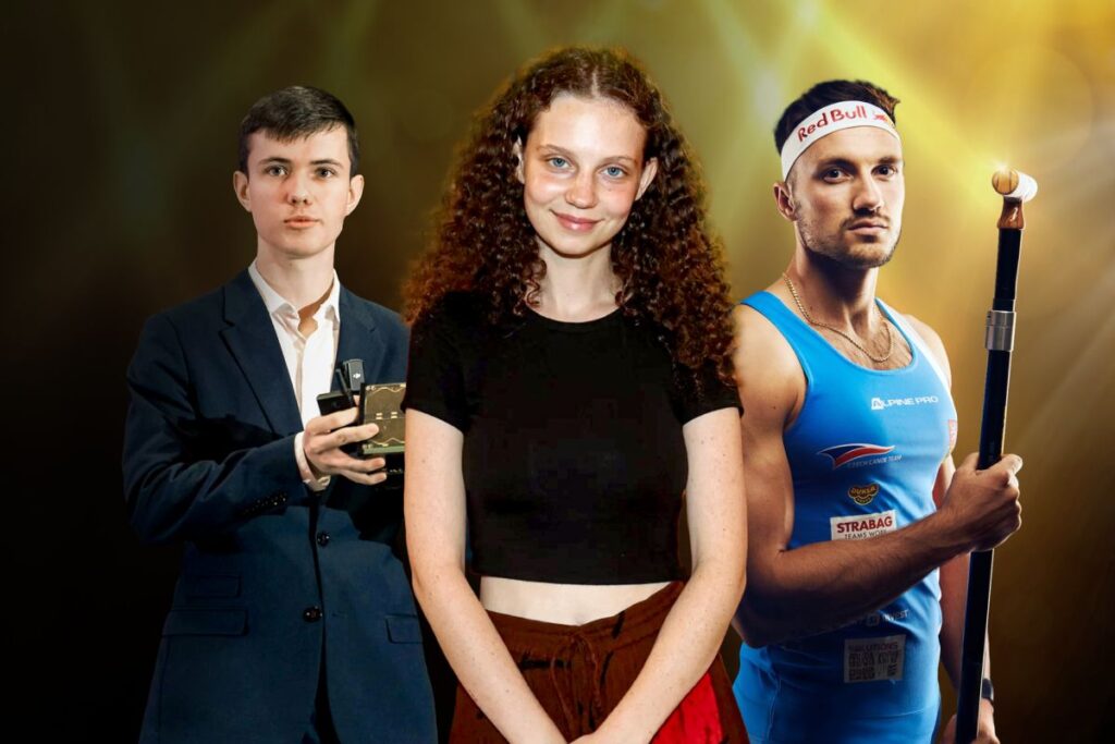 Patroni 26. ročníku Zlatého oříšku: Simon Klinga, Darja Pavlovičová a Martin Fuksa (foto archiv pořadatelů soutěže)