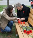 Den válečných veteránů 2015 - zapálení svíček na počest válečným hrdinům
