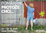 72 hodin - dobrovolnická akce, kterou pořádá ČRDM v roce 2016 již popáté (plakát)