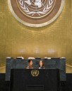 Mladé české delegátky v OSN - Zuzana Vuová a Petra Bezděková